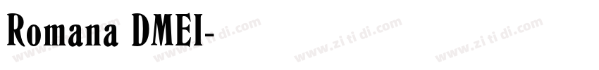 Romana DMEI字体转换